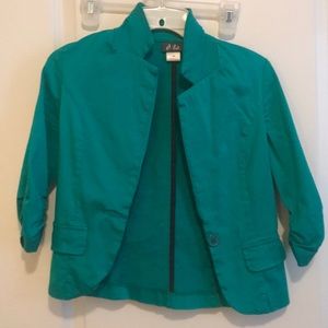 Dots green blazer